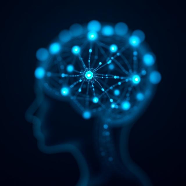 Нейрондық желі және Telegram интерфейсінің футуристік көрінісі